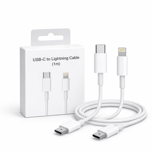 Cable USB-C a Lightning 1 Metro – Carga Rápida para iPhone (con caja)